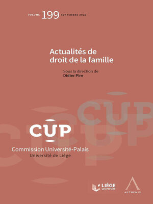 cover image of Actualités de droit de la famille